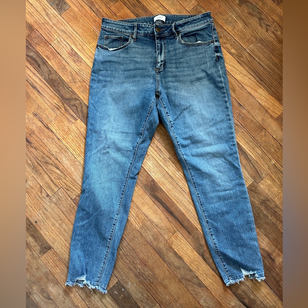 LOFT Outlet Women's Distressed Blue Ankle Jeans